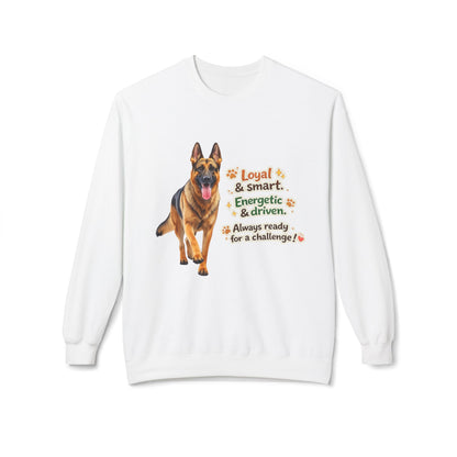 German Shepherd Character Sweatshirt | Eco-Limited