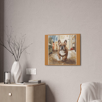 Happy Home Bulldog Canvas Art | Eco-Limited