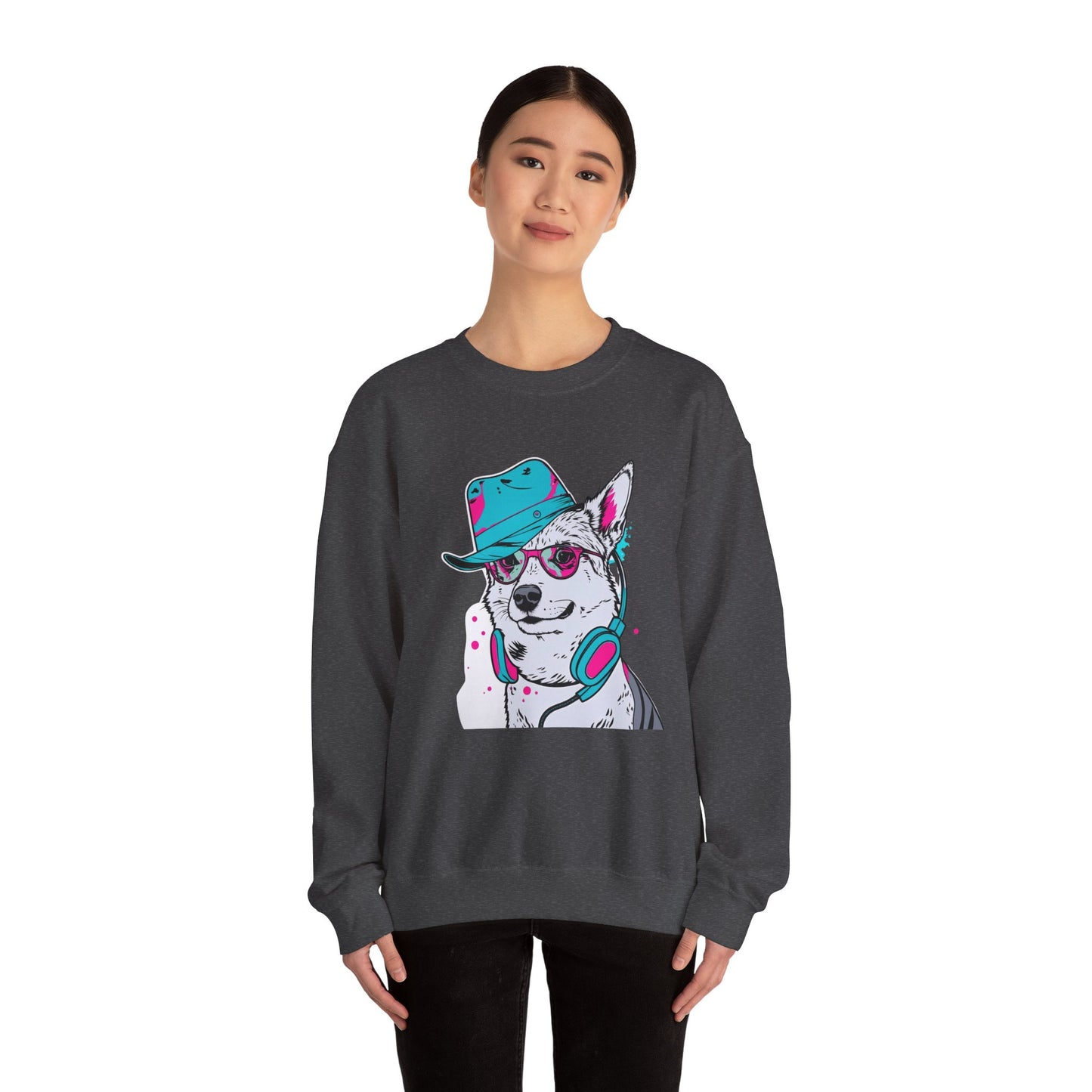Urban DJ Dog Art Sweater | Eco-Limited