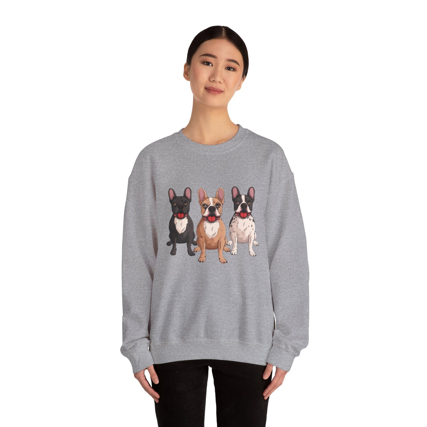 French Bulldog Trio Graphic Sweatshirt|Eco-Friendly - Limited