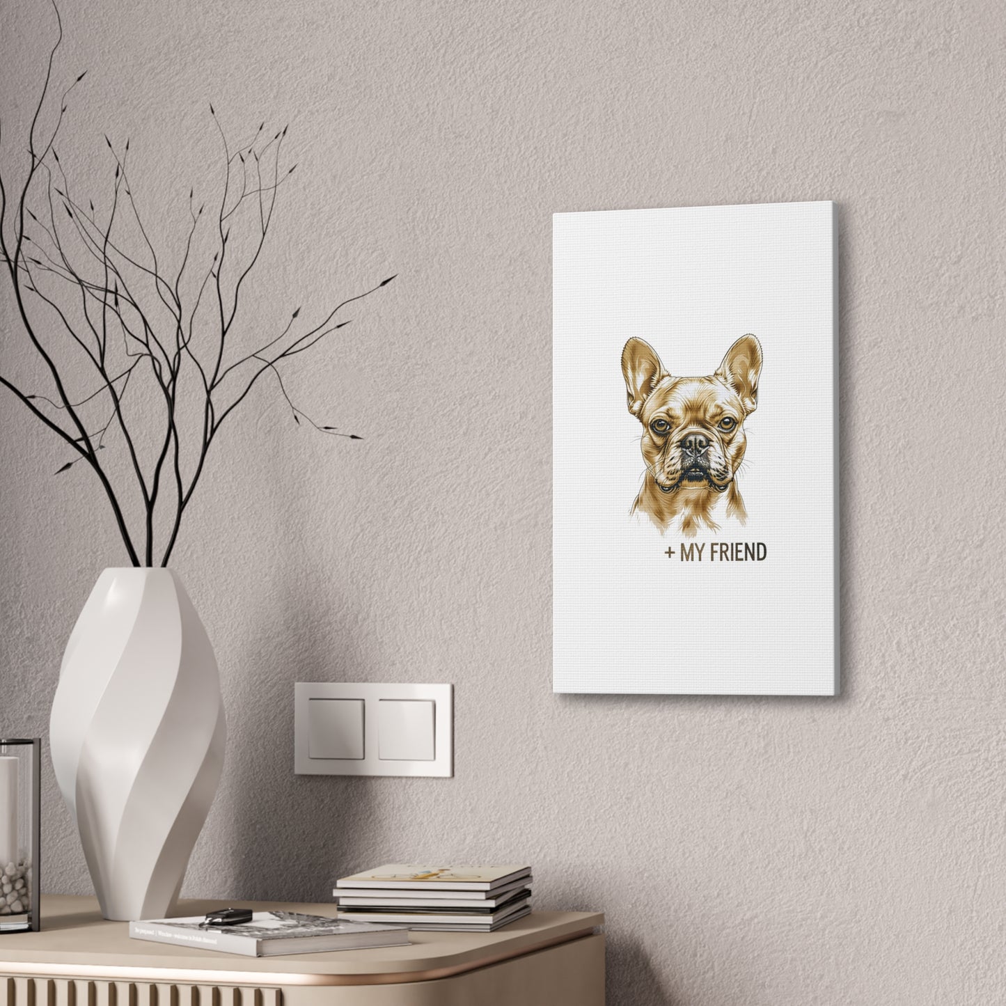 French Bulldog My Friend Canvas Wall Art | Eco Limited