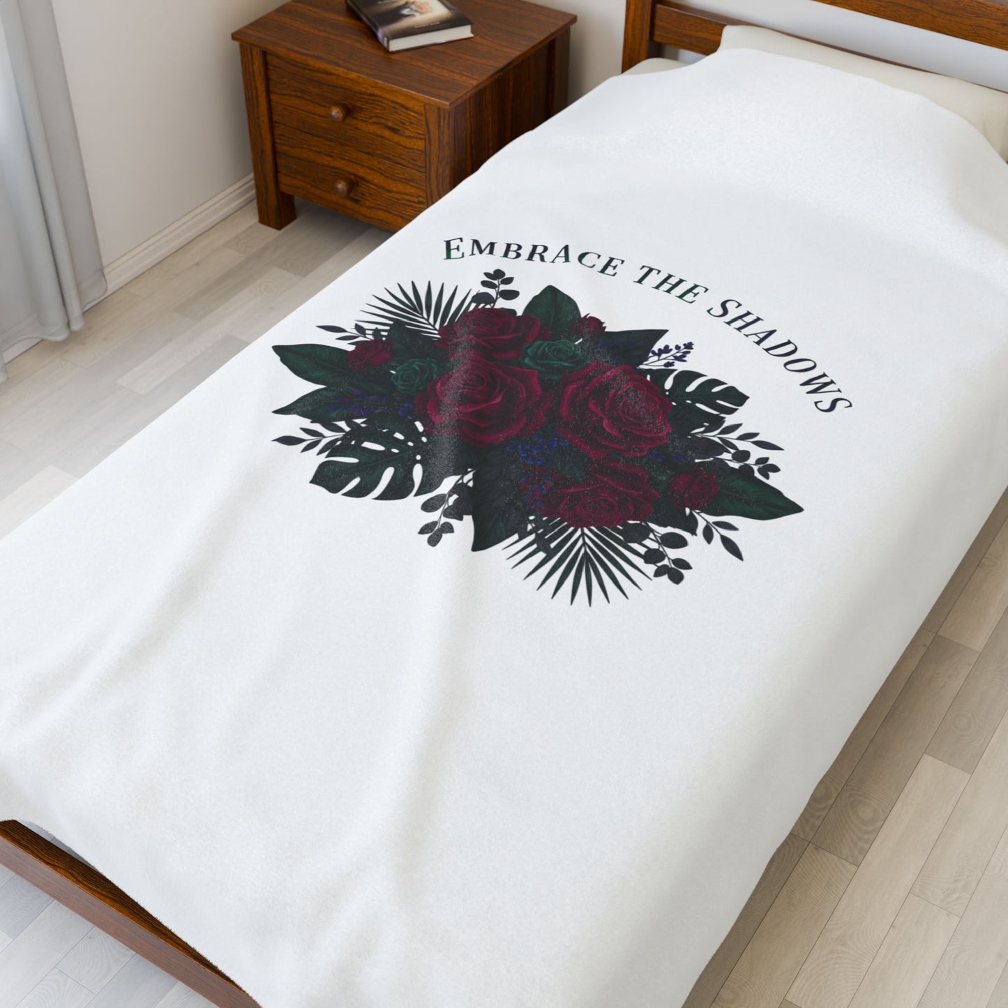 Embrace the Shadows Floral Blanket | Eco-Limited