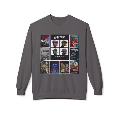 Gorillaz Album Art Collage Graphic Sweatshirt Music Inspired Streetwear