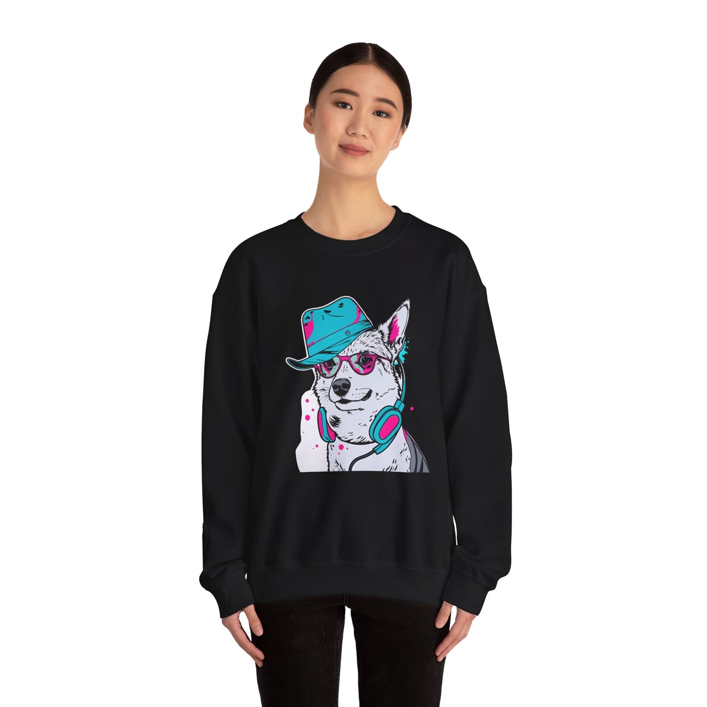 Urban DJ Dog Art Sweater | Eco-Limited