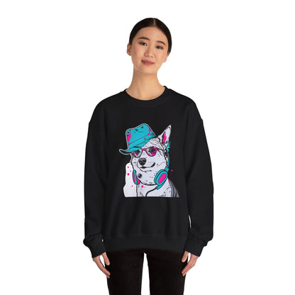 Urban DJ Dog Art Sweater | Eco-Limited