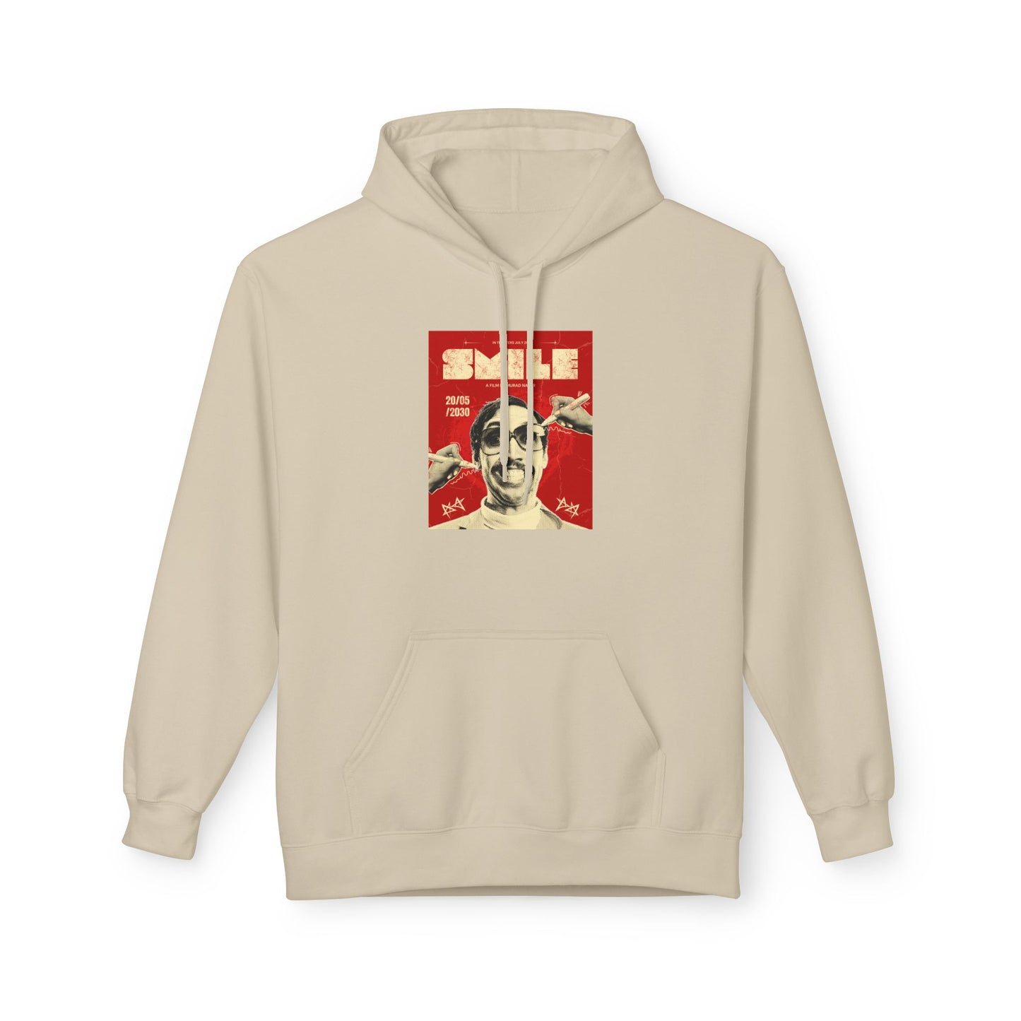 Bold Red Poster Graphic Hoodie | Street Art Edition