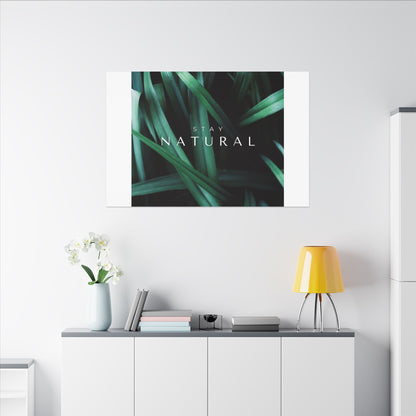 Stay Natural Botanical Canvas Wall Art