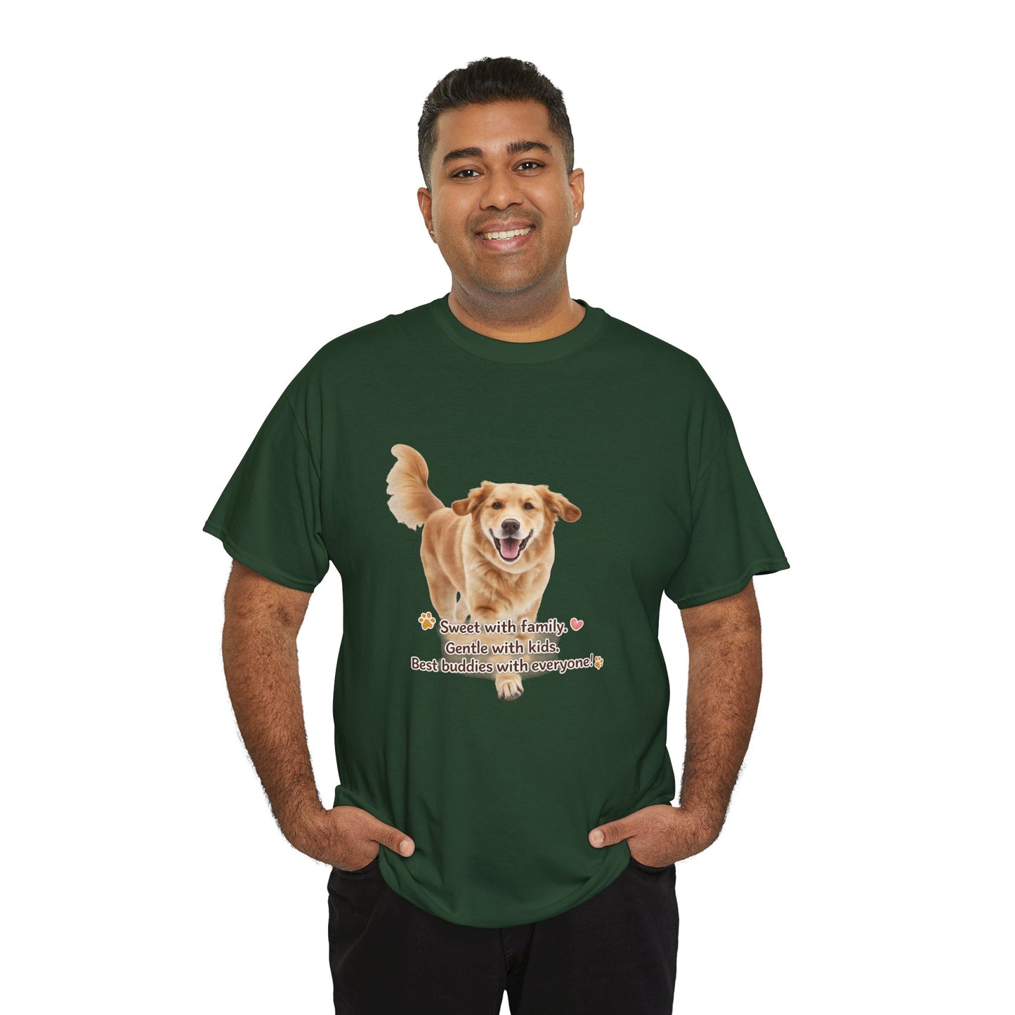 Golden Buddy Character T-Shirt | Eco-Limited