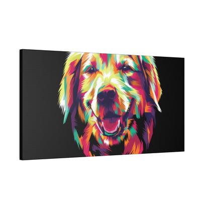 Color Burst Golden Smile Canvas | Eco-Limited
