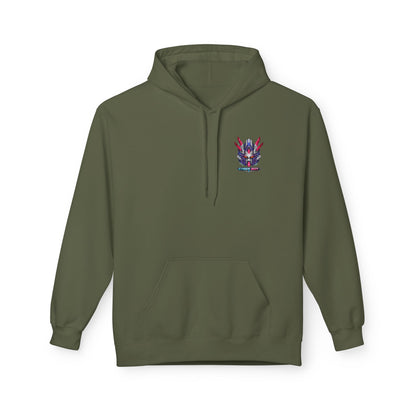 Cyber Robot Emblem Hoodie | Eco-Limited