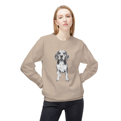 Beagle Sketch Minimal Art Sweatshirt | Eco-Limited