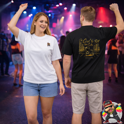 Thug Life Pug Front Graphic T-Shirt | Eco-Limited