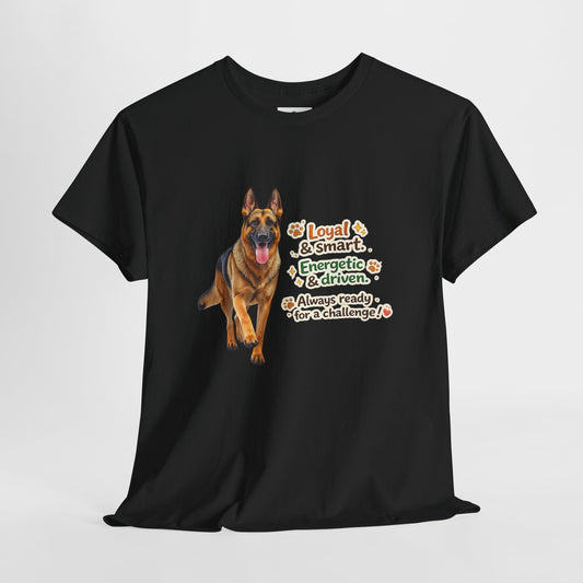 German Shepherd Character T-Shirt | Eco-Limited