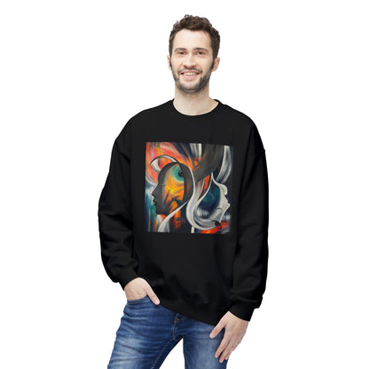 Abstract Expression Portrait Sweatshirt | Eco-Limited