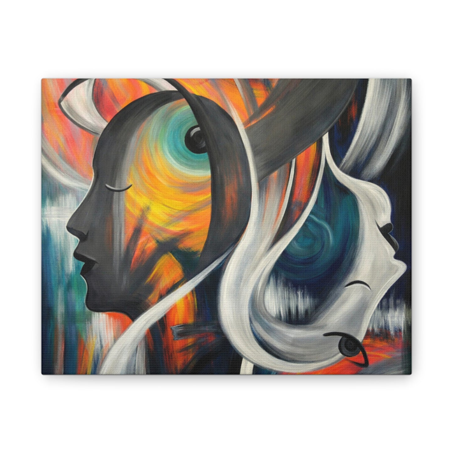 Abstract Expression Portrait Canvas | Eco-Limited