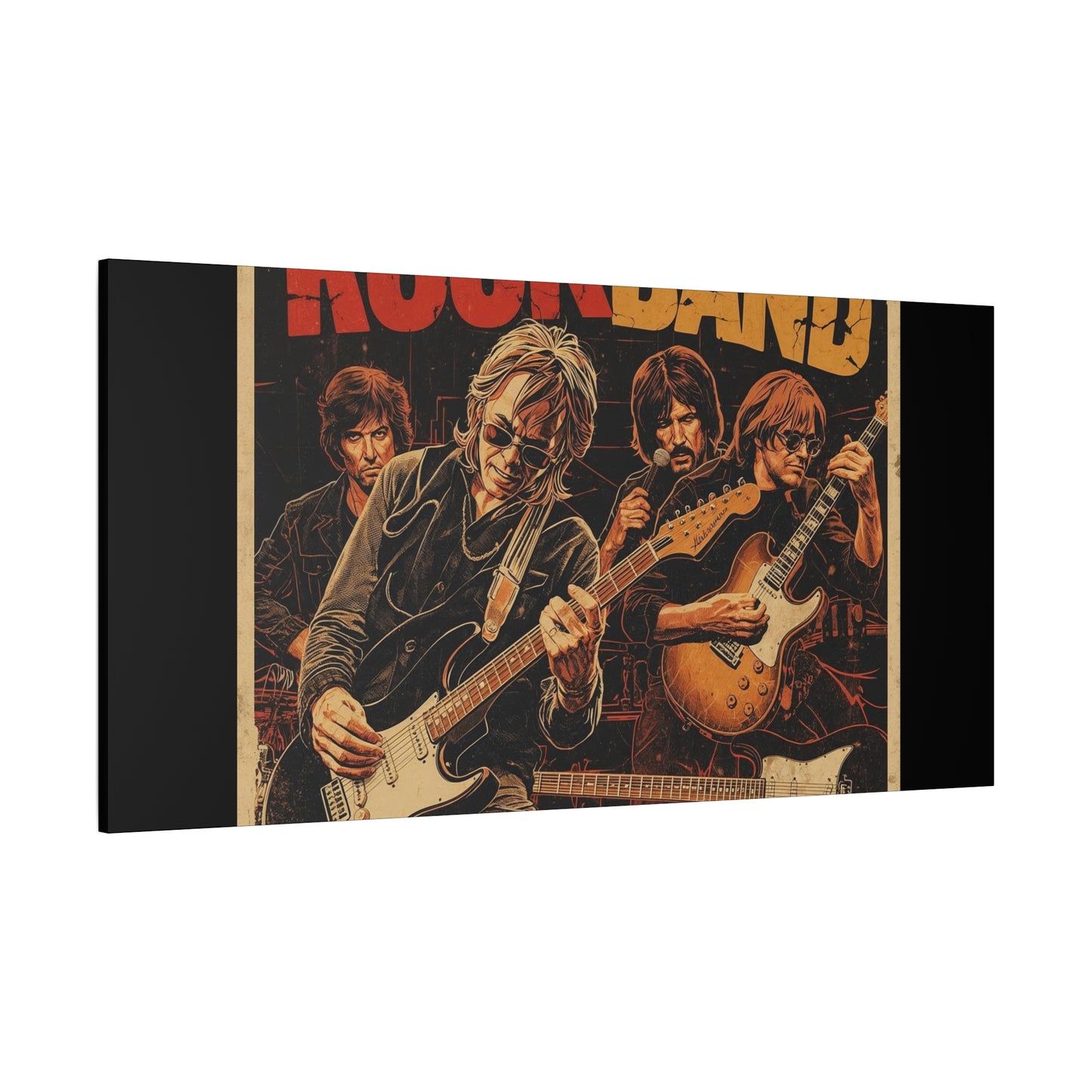 Rock Band Vintage Canvas Wall Art | Eco - Limited