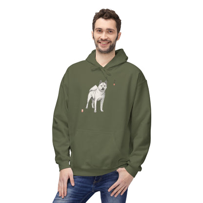 Korean Jindo Ink Illustration Hoodie | Eco-Limited