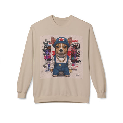Lucky Street Pup Art Sweater | Eco-Limited