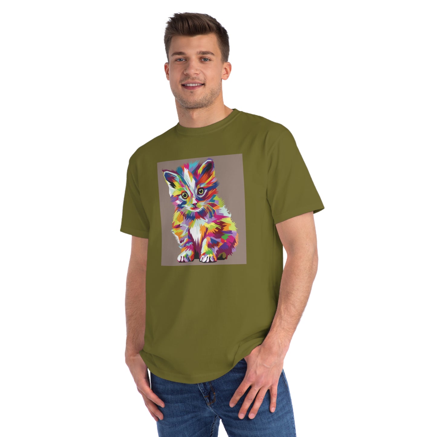 Color Pop Kitten Organic T-Shirt | Organic-Limited