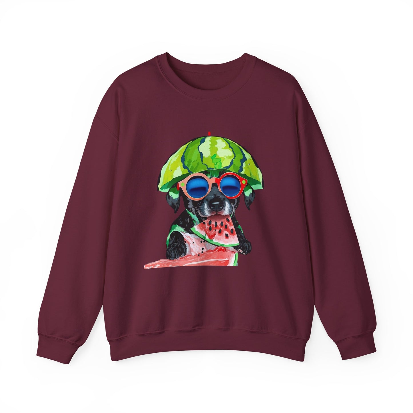 Dog in Helmet & Sunglasses Sweatshirt|Eco-Friendly - Limited