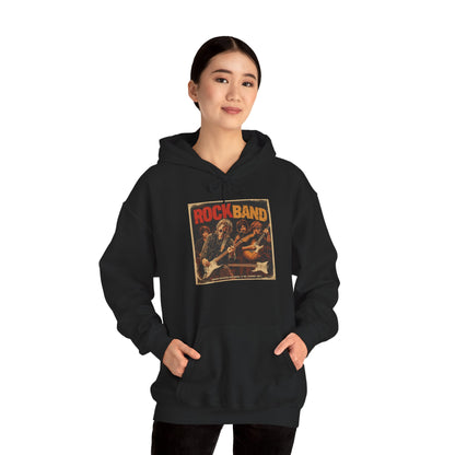 Rock Band Vintage Collage Hoodie | Eco-Limited