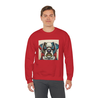 Patriot Dog Portrait Sweatshirt | Eco - Limited