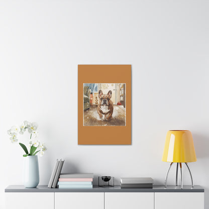 Happy Home Bulldog Canvas Art | Eco-Limited