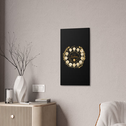 Golden Zodiac Astrology Canvas | Eco-Limited
