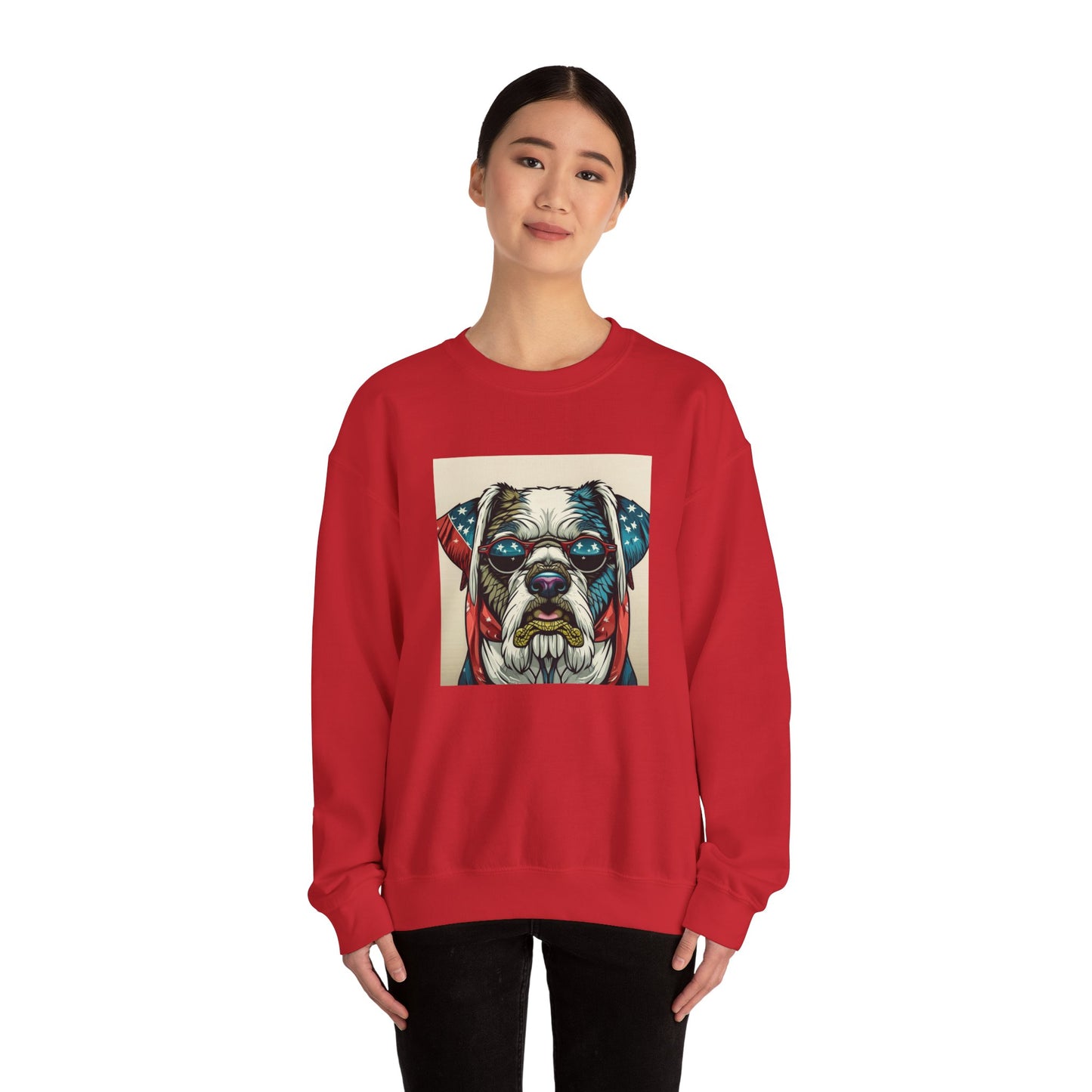 Patriot Dog Portrait Sweatshirt | Eco - Limited