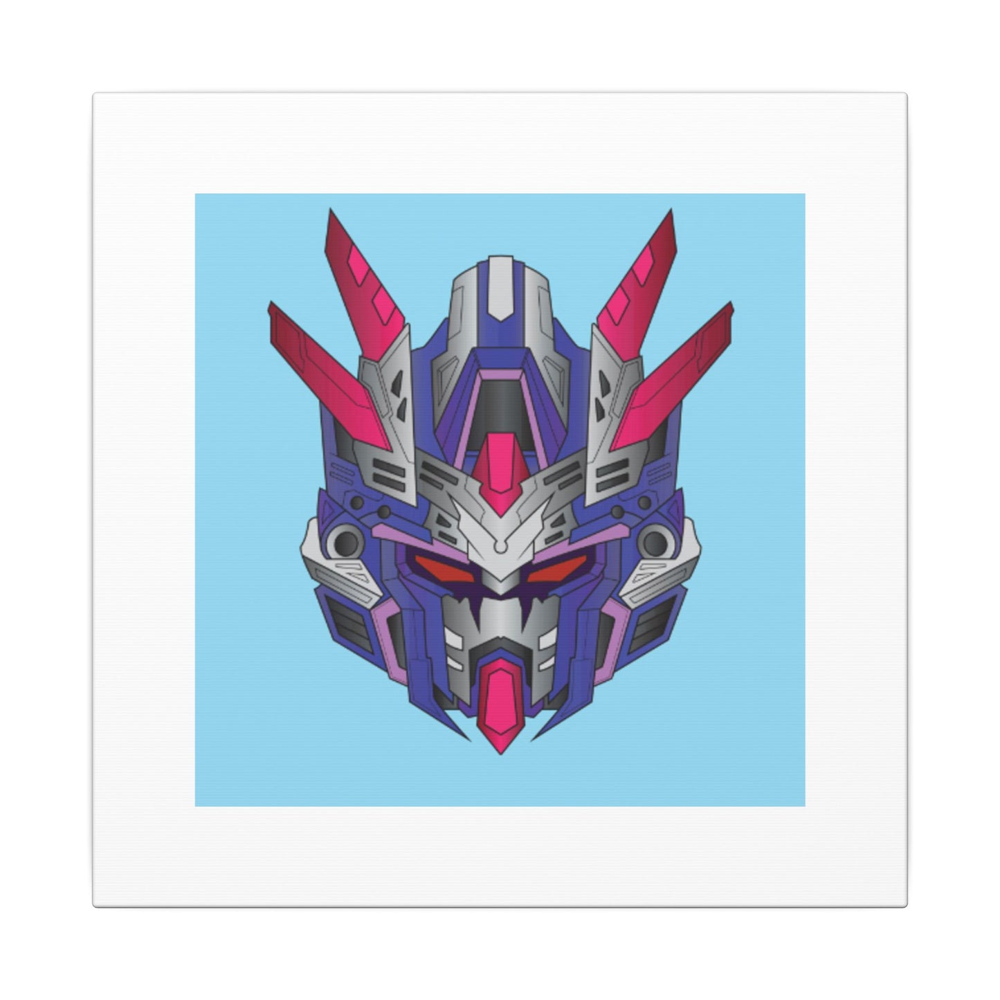 Mecha Warrior Helmet Organic Canvas