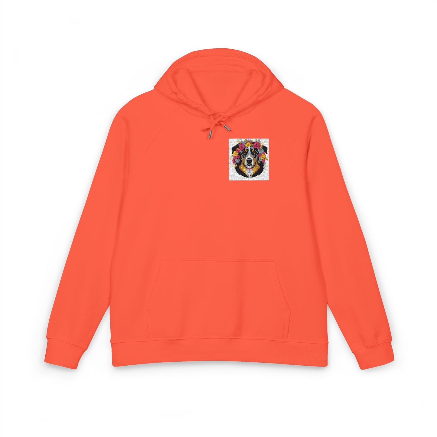 Organic Floral Dog Art Hoodie | Organic-Limited