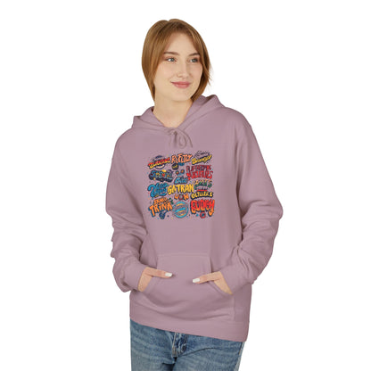 Retro Sticker Collage Graphic Hoodie|Eco-Friendly - Limited