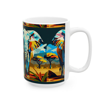Vibrant Safari Art Coffee Cup (11oz & 15oz)