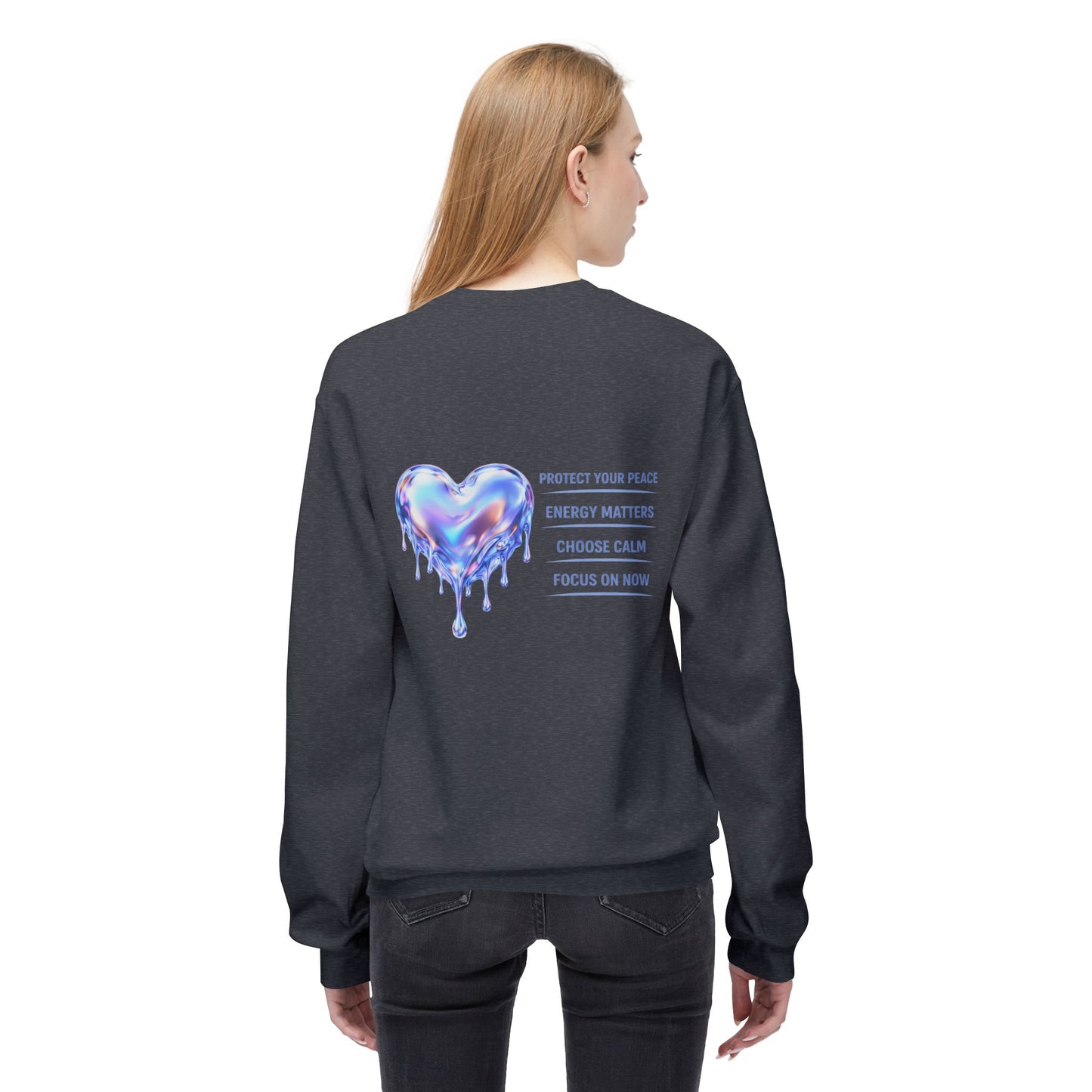 Protect Your Peace Heart Sweatshirt | Eco-Limited