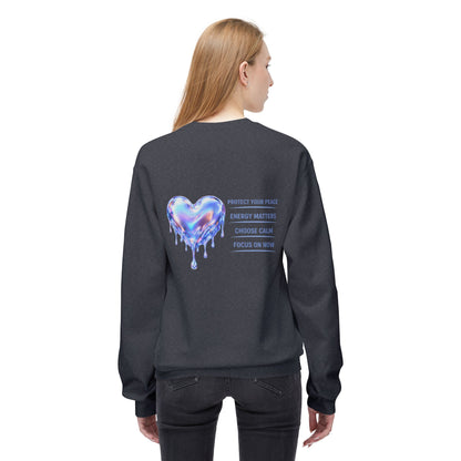 Protect Your Peace Heart Sweatshirt | Eco-Limited