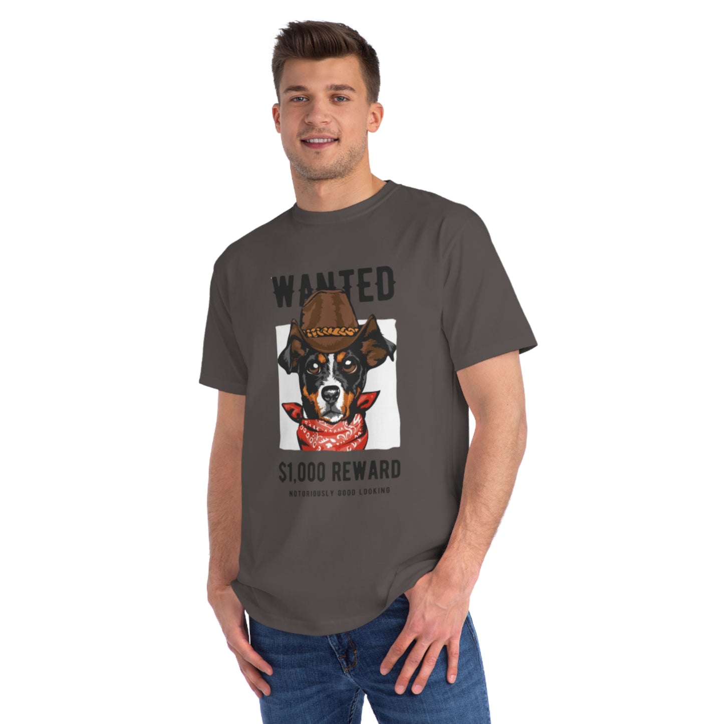 Organic Wanted Dog T-Shirt | Organic-Limited
