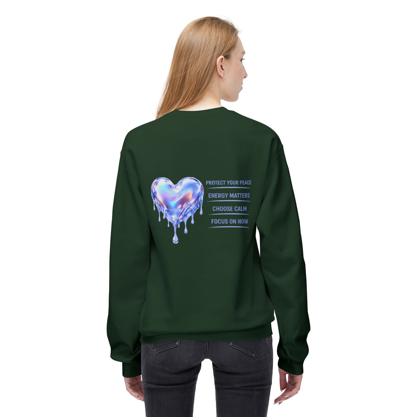 Protect Your Peace Heart Sweatshirt | Eco-Limited