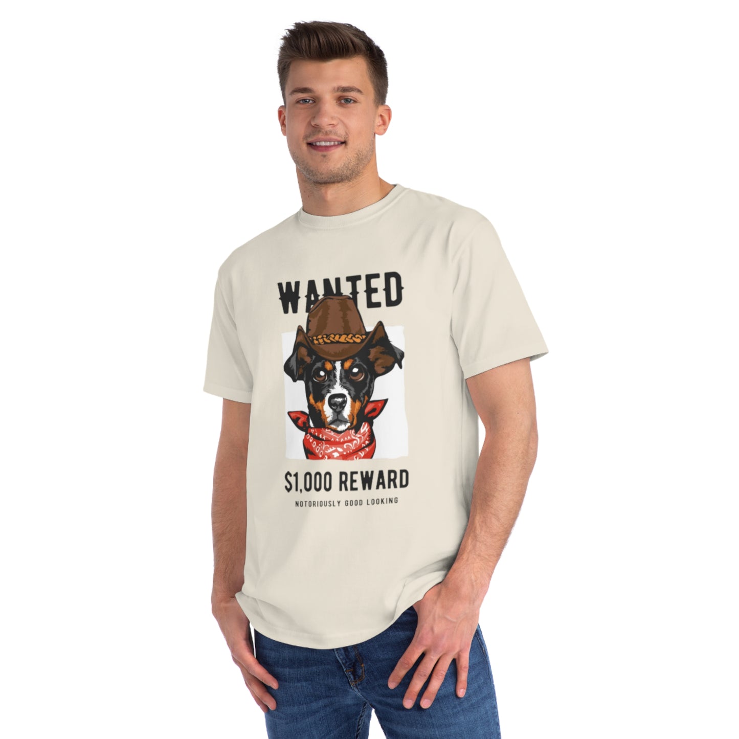 Organic Wanted Dog T-Shirt | Organic-Limited