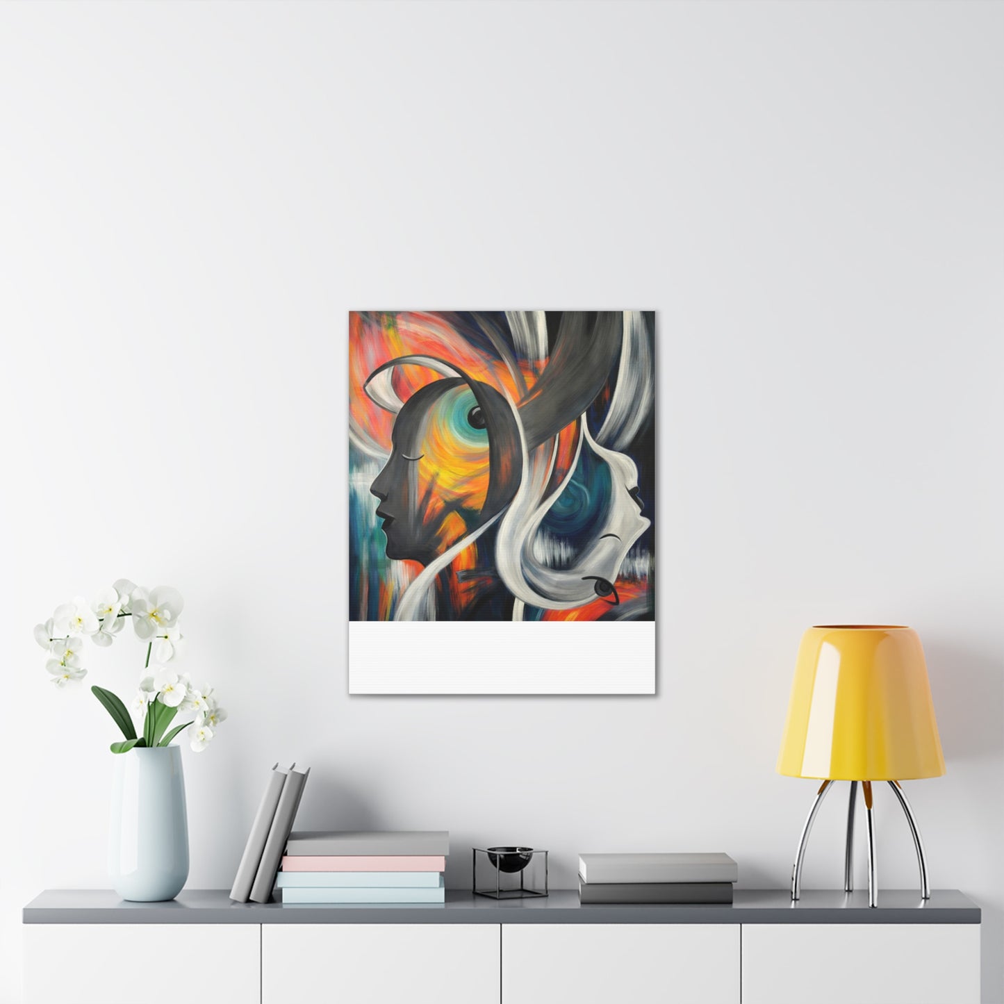 Abstract Expression Portrait Canvas | Eco-Limited