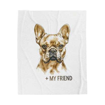 French Bulldog My Friend Blanket | Cozy Home Edition