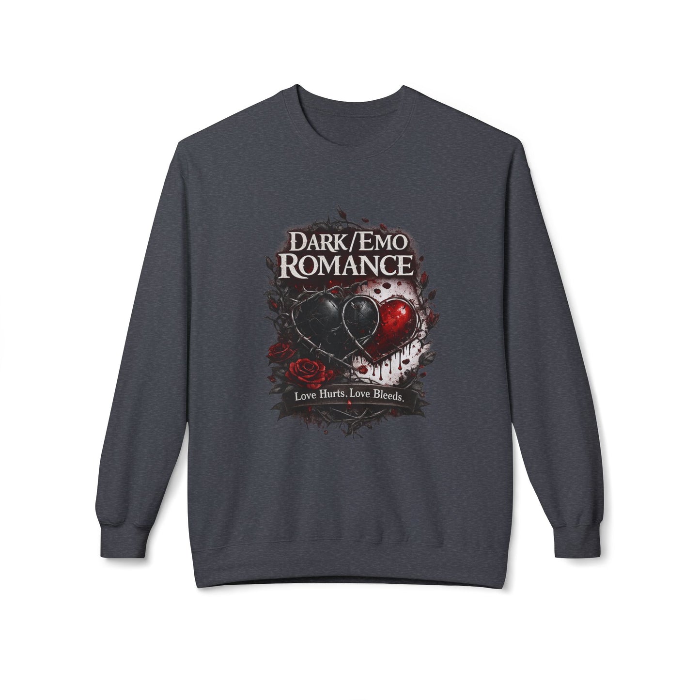 Dark Emo Romance Heart Sweatshirt | Eco-Limited