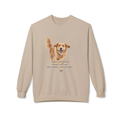 Golden Buddy Character Sweatshirt | Eco-Limited