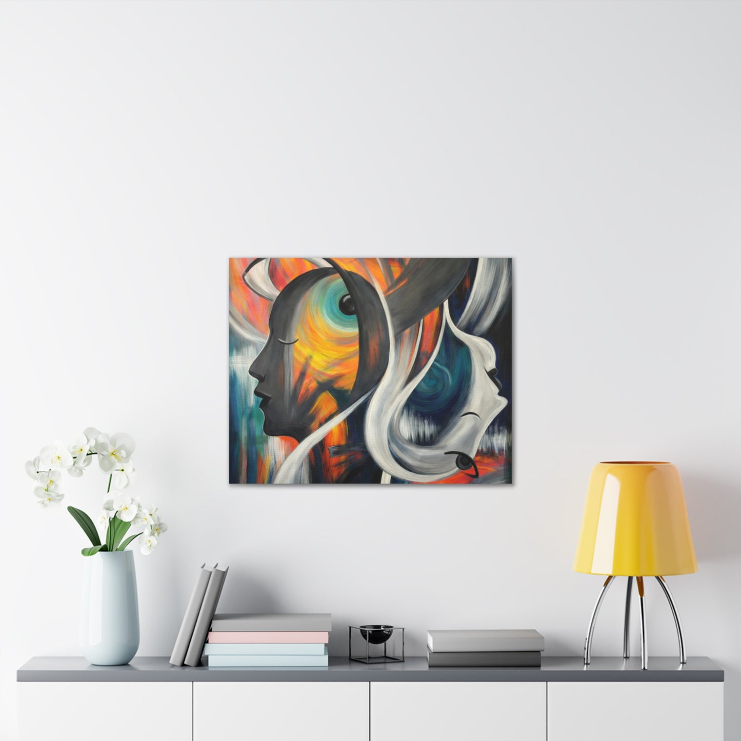Abstract Expression Portrait Canvas | Eco-Limited