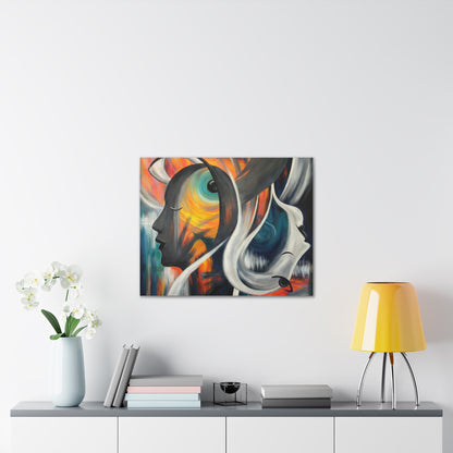 Abstract Expression Portrait Canvas | Eco-Limited