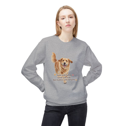 Golden Buddy Character Sweatshirt | Eco-Limited