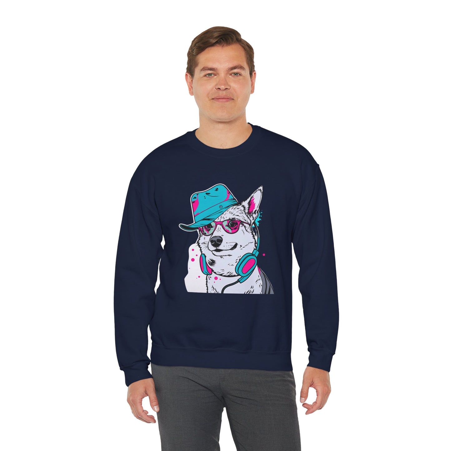Urban DJ Dog Art Sweater | Eco-Limited