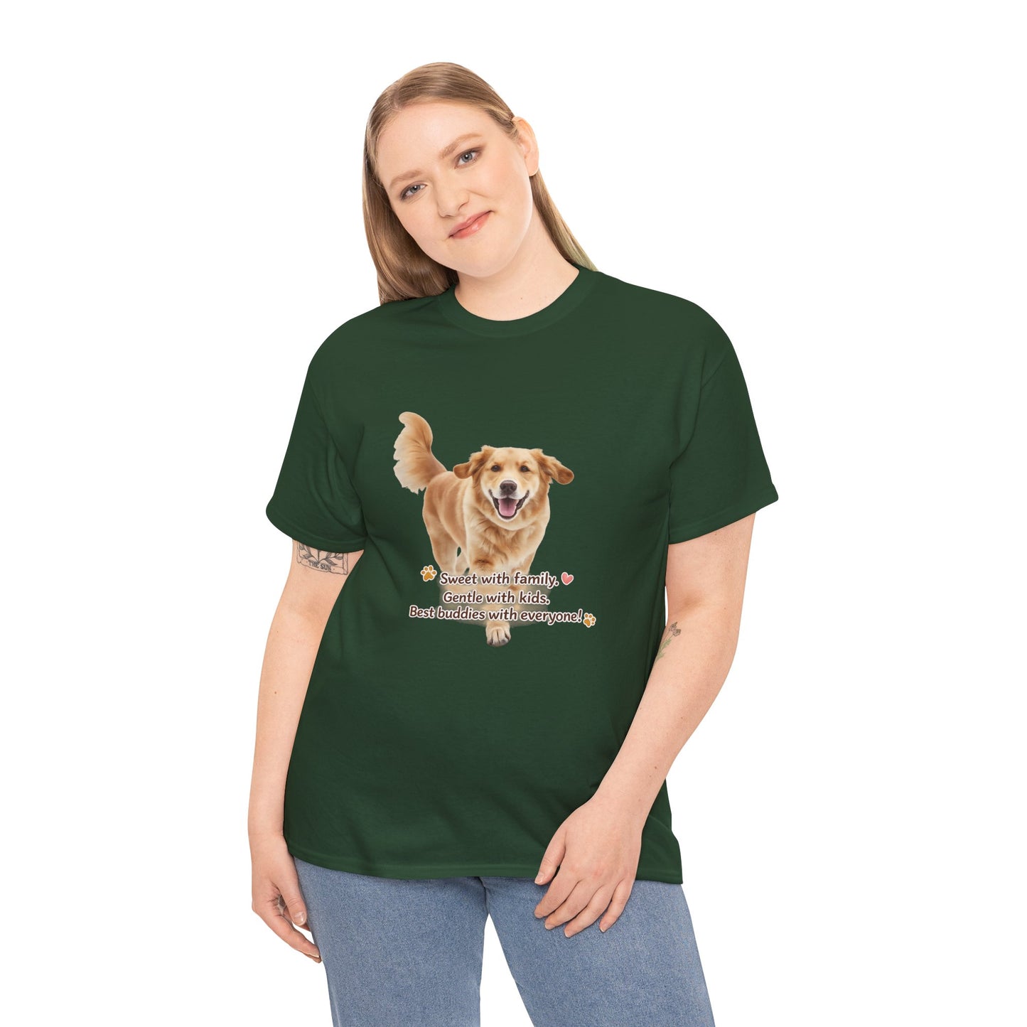 Golden Buddy Character T-Shirt | Eco-Limited