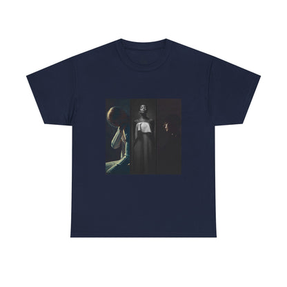 Moody Portrait Triptych Graphic T-Shirt | Eco-Limited