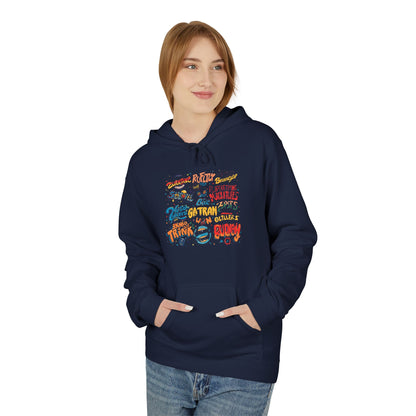 Retro Sticker Collage Graphic Hoodie|Eco-Friendly - Limited