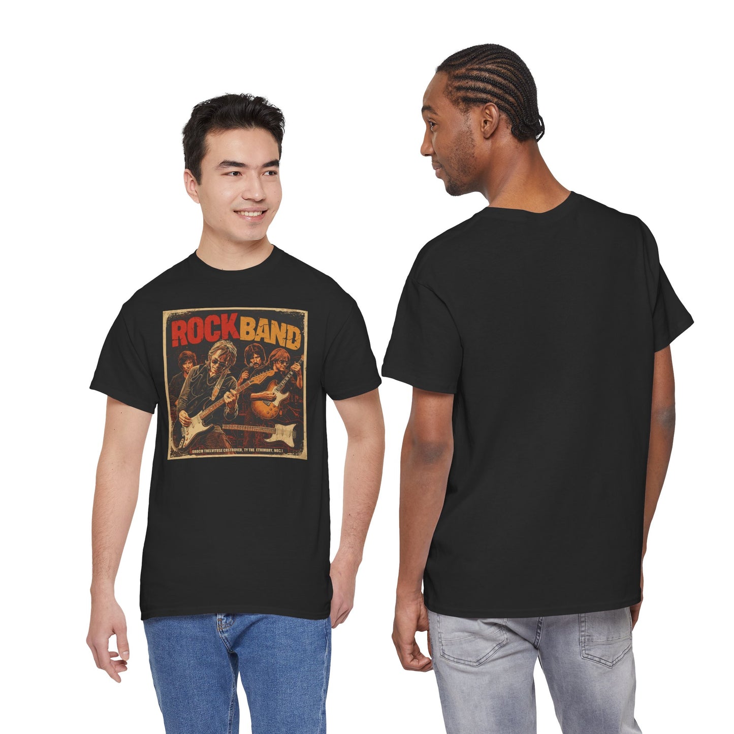 Rock Band Vintage Poster Art T-Shirt | Eco-Limited